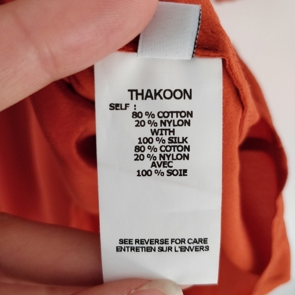 Thakoon Addition Combo Sweater Dress Terra Cotta L - Picture 10 of 11